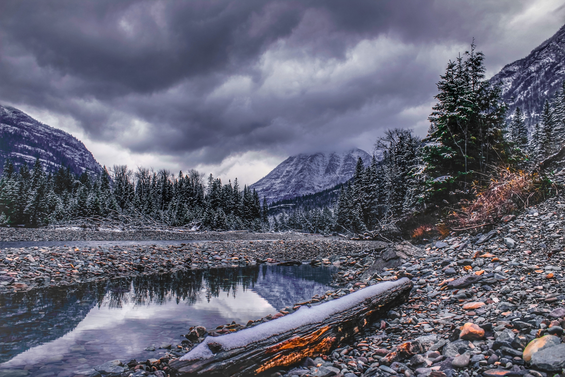 Mountain Side Reflections